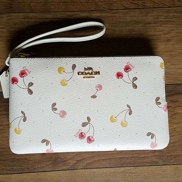 coach cherry wallet